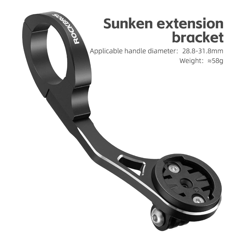 ROCKBROS Cycling Computer Extension Bracke Gps Speedometer Mount for Garmin Handlebar Holder for WAHOO Mount Bicycle Accessories