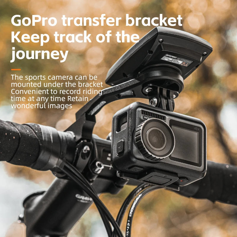 ROCKBROS Cycling Computer Extension Bracke Gps Speedometer Mount for Garmin Handlebar Holder for WAHOO Mount Bicycle Accessories