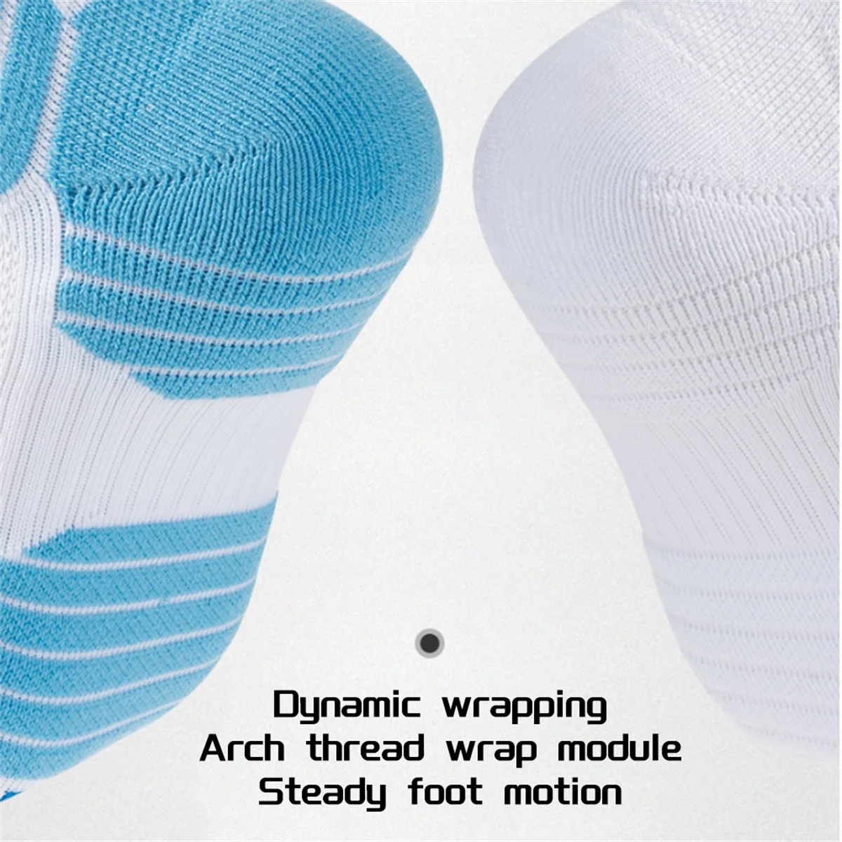 1Pair Anti-Slip Athletic Sock for Men Women,Soccer Sock,Non-Skid Slipper Sock,Trainning Sock for Football White S